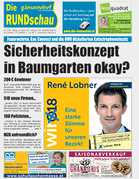Titelseite Die Rundschau Gnserndorf Nr. 1/2018