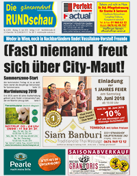 Titelseite Die Rundschau Gnserndorf Nr. 6/2018