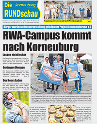 Titelseite Die Rundschau Korneuburg Nr. 8/2017