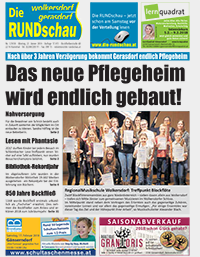 Titelseite Die Rundschau Wolkersdorf Nr. 1/2018