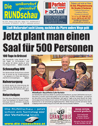 Titelseite Die Rundschau Wolkersdorf Nr. 3/2018