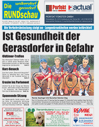 Titelseite Die Rundschau Wolkersdorf/Gerasdorf Nr. 6/2017