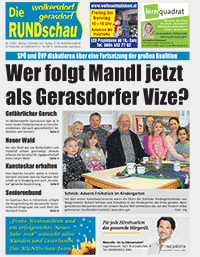 Titelseite Die Rundschau Wolkersdorf/Gerasdorf Nr. 12/2017
